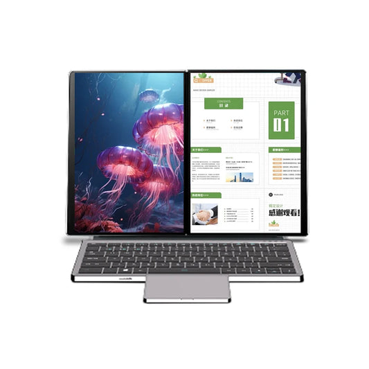 Custom 10.95 Inch Dual Touch Screen Win10/11 Business Gaming PC Laptop 32GB+2TB 6 Cores Intel I3 English Keyboard