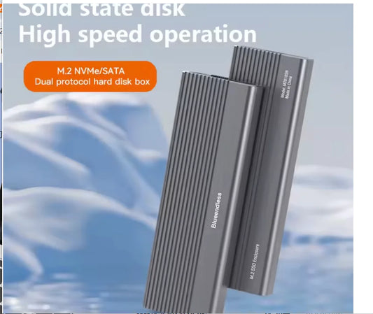 External M2 NVME SSD Enclosure Aluminum Casing 10Gbps