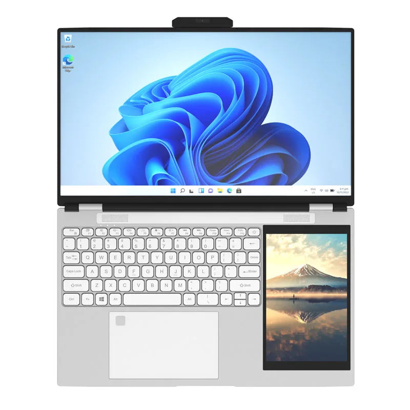 2025 New Laptop 15.6Inch + 7Inch Touch Laptop 16Gb Ram 128Gb 256Gb 512Gb 1Tb Ssd Rgb Backlit Keyboard Dual Screen Cheap Computer