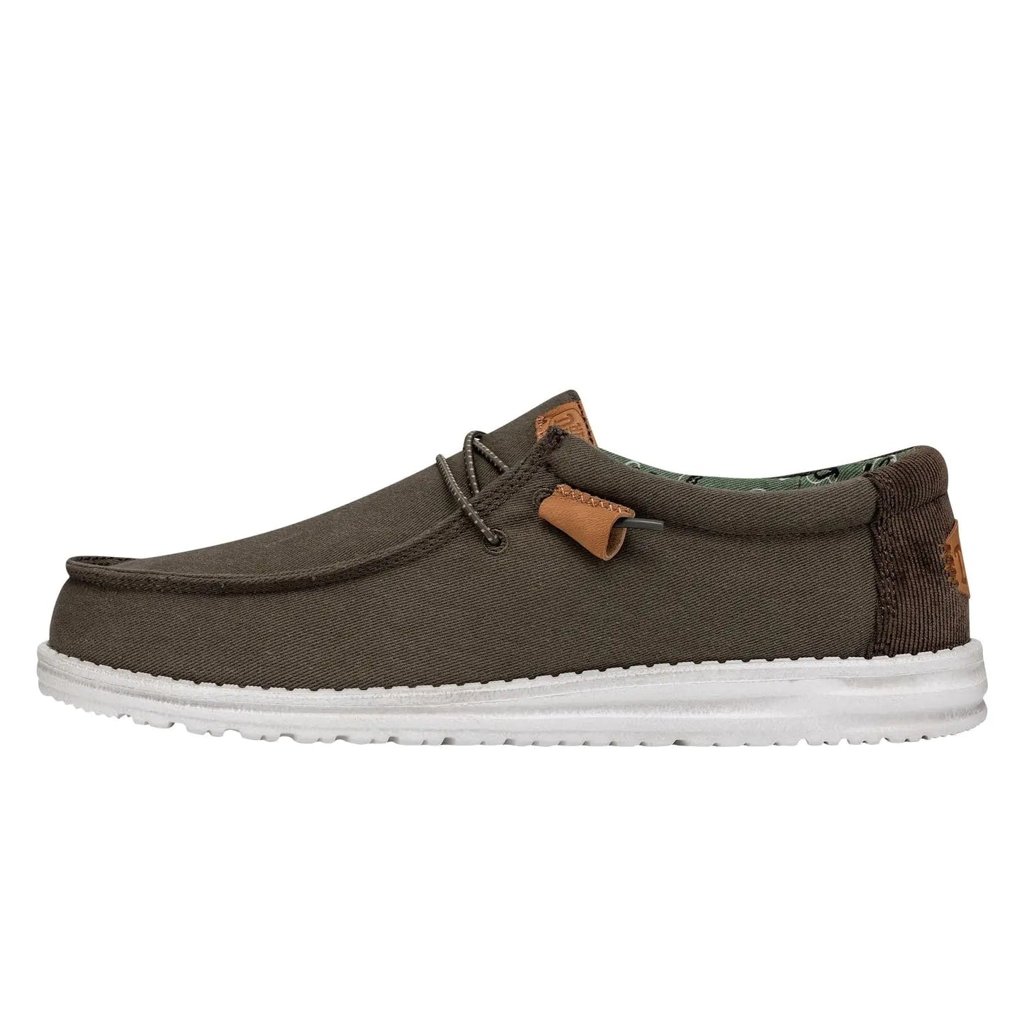 Hey Dude Mens Wally Workwear Tan/Multi Size 10 | Mens Shoes | Men Slip-on Loafers | Comfortable & Light-Weight