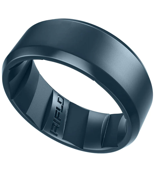 RIFLD Silicone Ring - Tactical Mens Silicone Wedding Band Silicone Rings for Him Rubber Wedding Bands