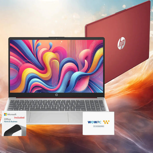 HP Go Slim 15.6" Laptop 16GB RAM 1.5TB Storage(512GB External SSD and 1TB Cloud Storage) Intel Quad-core Processor Fast Wi-Fi 6 Upto 12 Hours Battery Win 11 with Free 12-Month Microsoft Suite