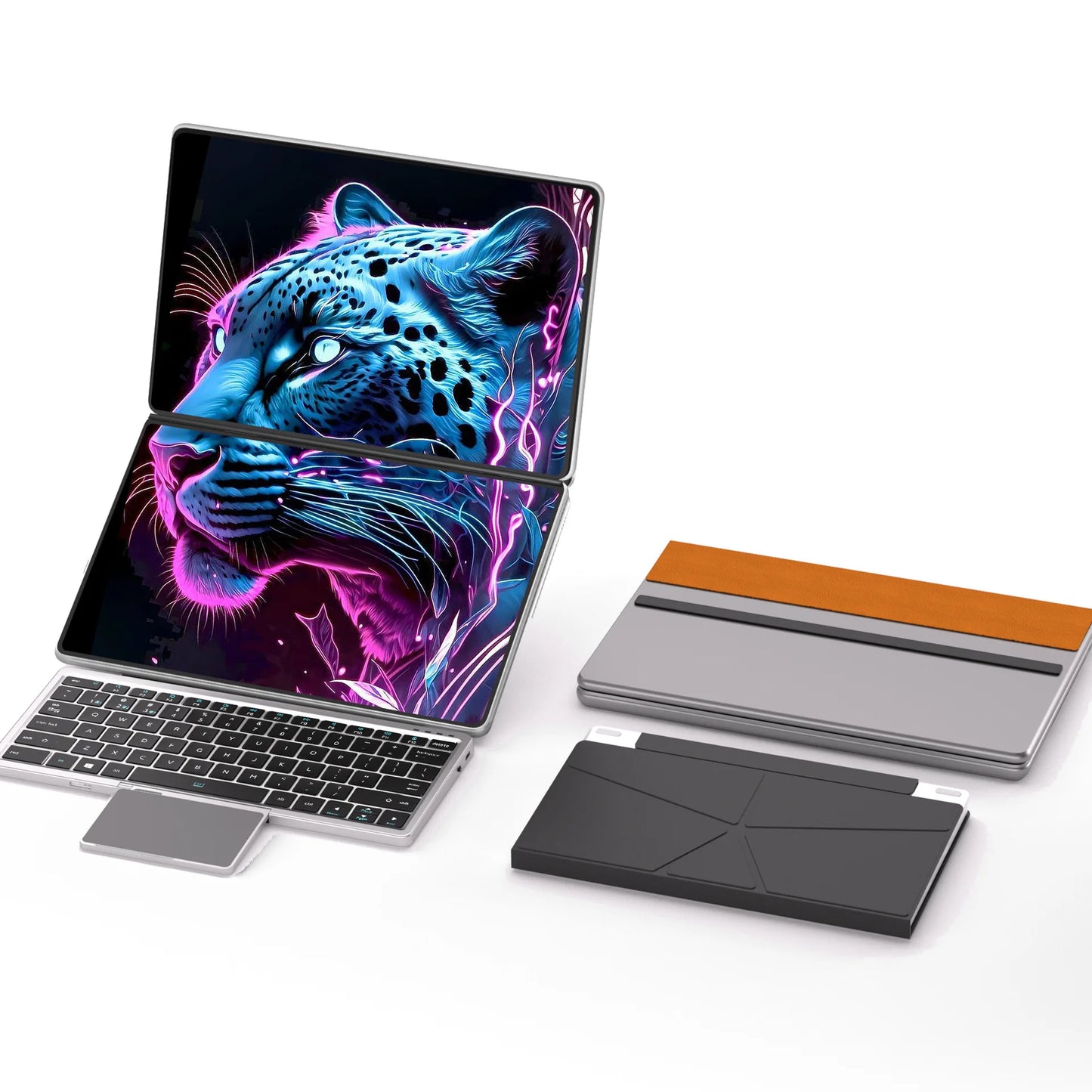 The 12th generation 11-inch dual-screen laptop can be touched, light and thin, dual-screen design