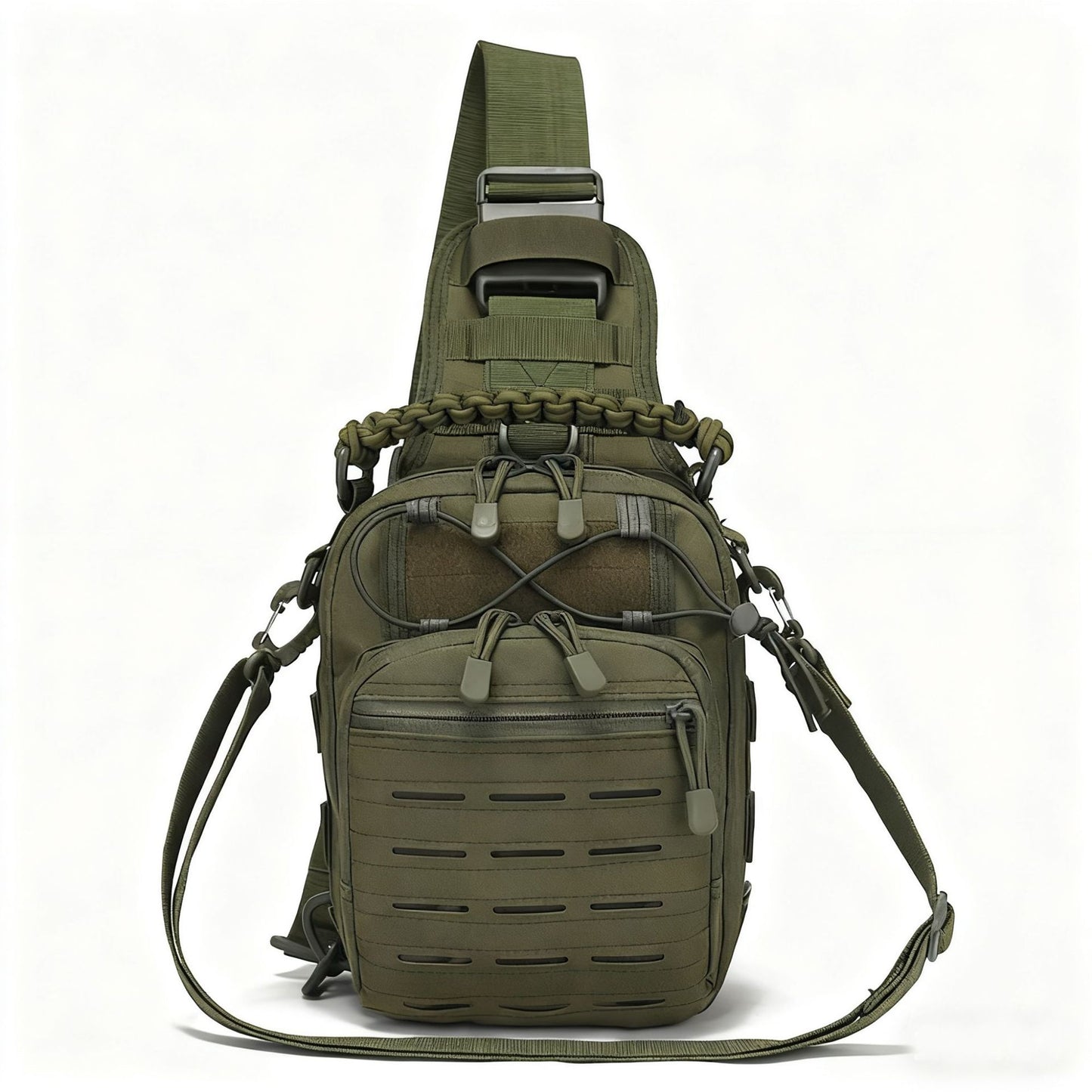 Camouflage Tactical Laser Chest Pack Portable Outdoor Cycling Bag