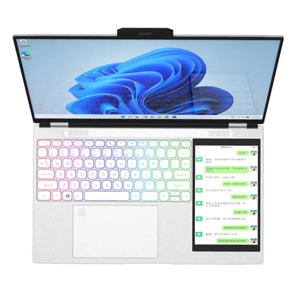 2025 New Laptop 15.6Inch + 7Inch Touch Laptop 16Gb Ram 128Gb 256Gb 512Gb 1Tb Ssd Rgb Backlit Keyboard Dual Screen Cheap Computer