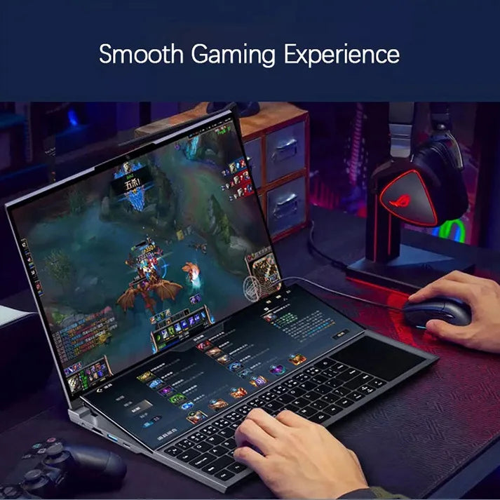 New Arrivals Dual Screen Laptop Core I7 10th Generation Touch Screen Gaming Laptop PC Portable Notebook Computer