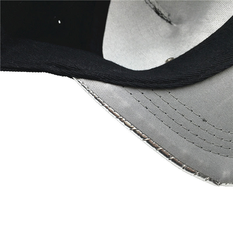 Fashion Creative Crown PU Leather Baseball Cap