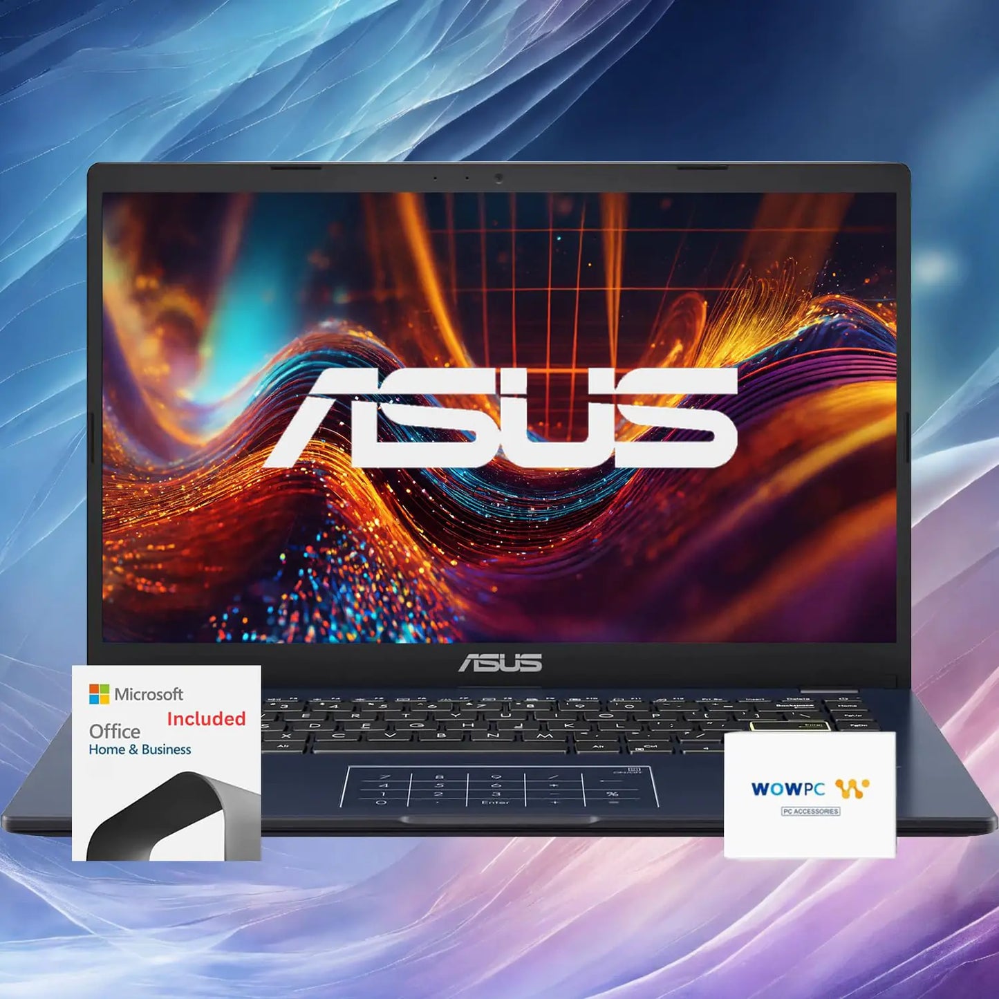 ASUS Portable Go 14" Laptop • 2024 Flagship • 4GB RAM • 704GB Storage (128GB SSD + 64GB eMMC + 512GB External Hard Drive) • Intel Processor • 1 Year Microsoft 365 • Windows 11 • w/WOWPC Bundle