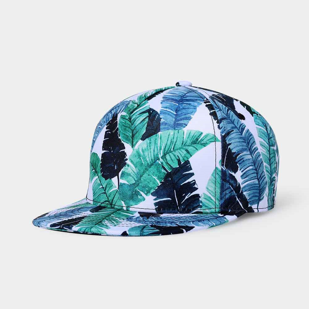 Women's 3D Printed Leaf Pattern Baseball Cap