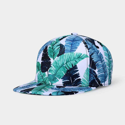 Women's 3D Printed Leaf Pattern Baseball Cap