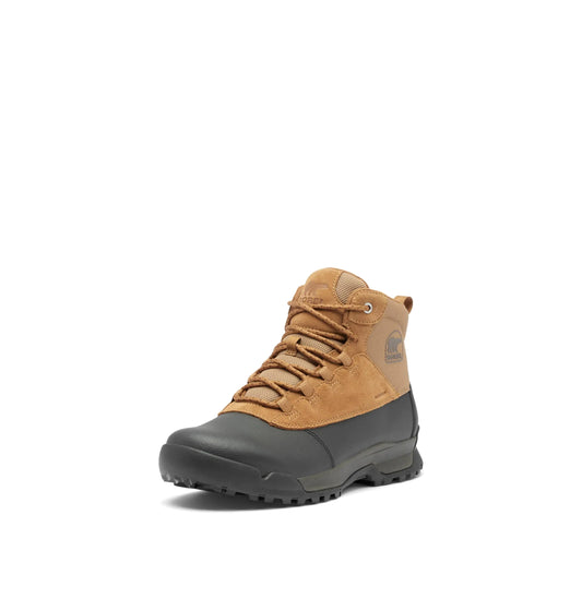 SOREL Mens Buxton Lite Lace Plus Waterproof Boot - Elk Black - 8