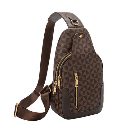 Men's Crossbody Large-capacity Retro Portable Chest Bag