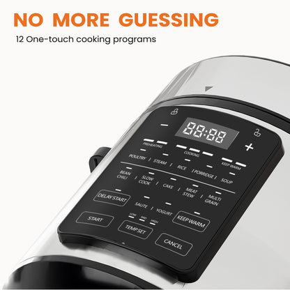 9 In 1 Electric Pressure Cooker, Warmer & Sterilizer, Saute, Slow Cooker, Rice Cooker, Multi-Functional Smart Pot