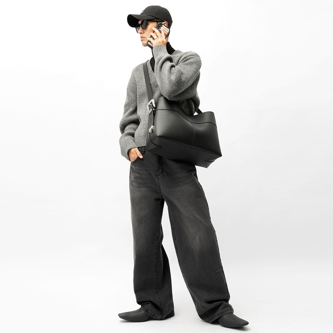 Large Silver Bag For Men A Niche Designer Piece