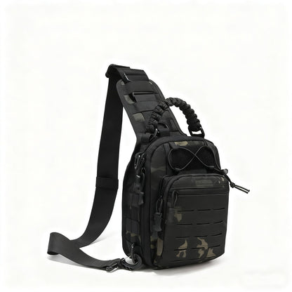 Camouflage Tactical Laser Chest Pack Portable Outdoor Cycling Bag