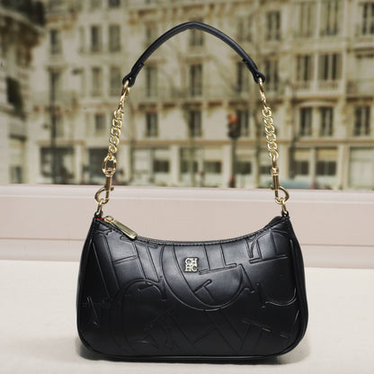 Embossed Letter Underarm Shoulder Crossbody Fashionable Trendy Womens Bag For Stylish Outfits