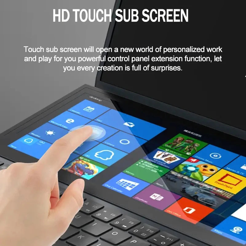 New Arrivals Dual Screen Laptop Core I7 10th Generation Touch Screen Gaming Laptop PC Portable Notebook Computer
