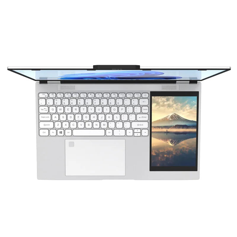 2025 New Laptop 15.6Inch + 7Inch Touch Laptop 16Gb Ram 128Gb 256Gb 512Gb 1Tb Ssd Rgb Backlit Keyboard Dual Screen Cheap Computer