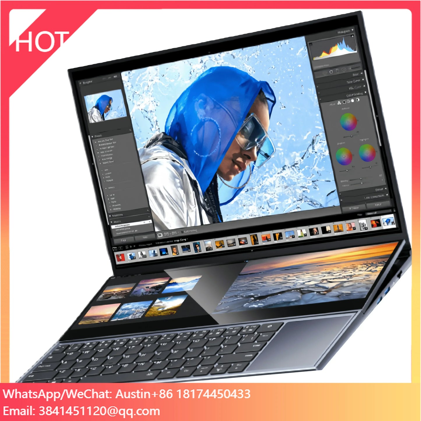 2024 ZBOOK Pro UX582 16 Inch + 14 Inch Touch Dual Screen Double 32GB 1TB 2TB SSD Core I7 10th Gen Business Laptop