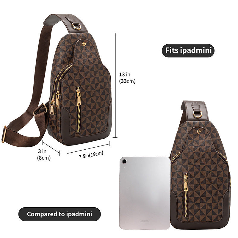 Men's Crossbody Large-capacity Retro Portable Chest Bag