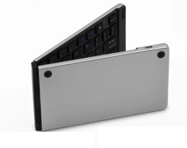 Metal Folding Bluetooth Keyboard, Aluminum Alloy Design