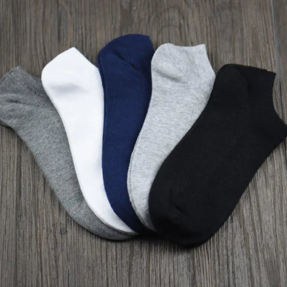Men's Cotton Casual Low Cut Socks for All Seasons