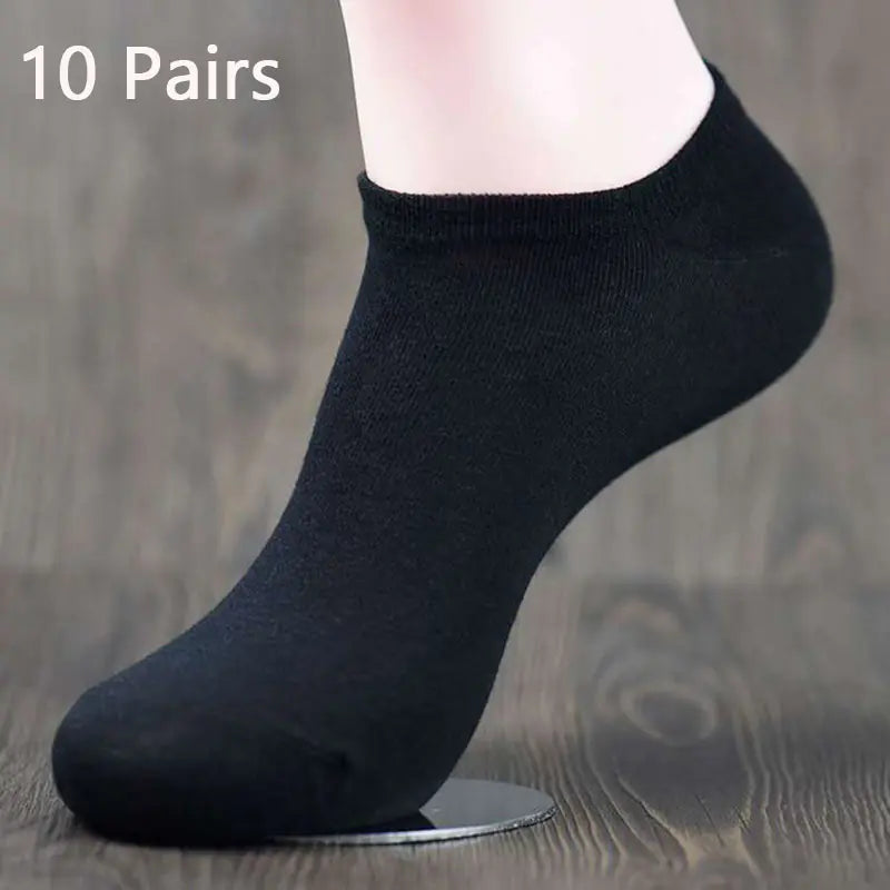 Men's Cotton Casual Low Cut Socks for All Seasons