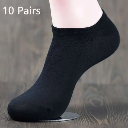 Men's Cotton Casual Low Cut Socks for All Seasons