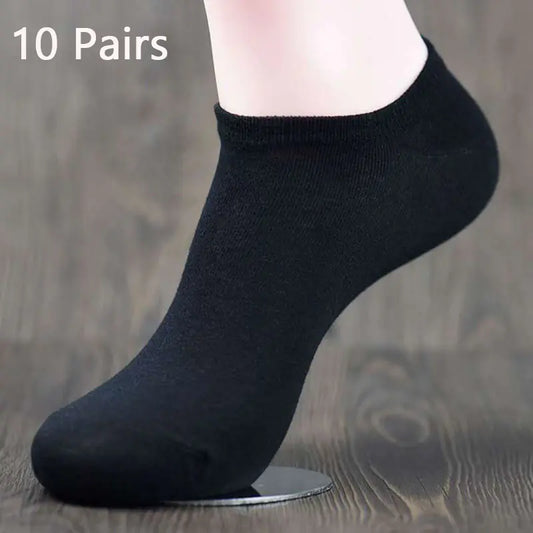 Men's Cotton Casual Low Cut Socks for All Seasons