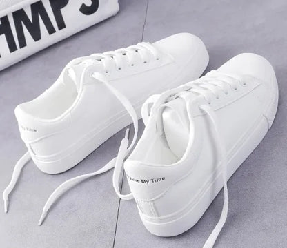 Flat Shoes, Cat Shoes, White Sneakers