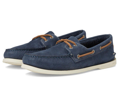 Sperry Mens Shoes Mens Authentic Original 2-Eye Summer Boat Shoe Navy 11.5