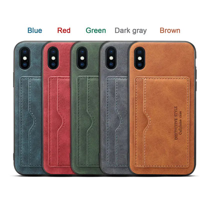 Phone Case, Leather Wallet Case with Card Slots