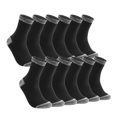 6 Pairs of Men's Cotton Winter Socks - Casual & Warm