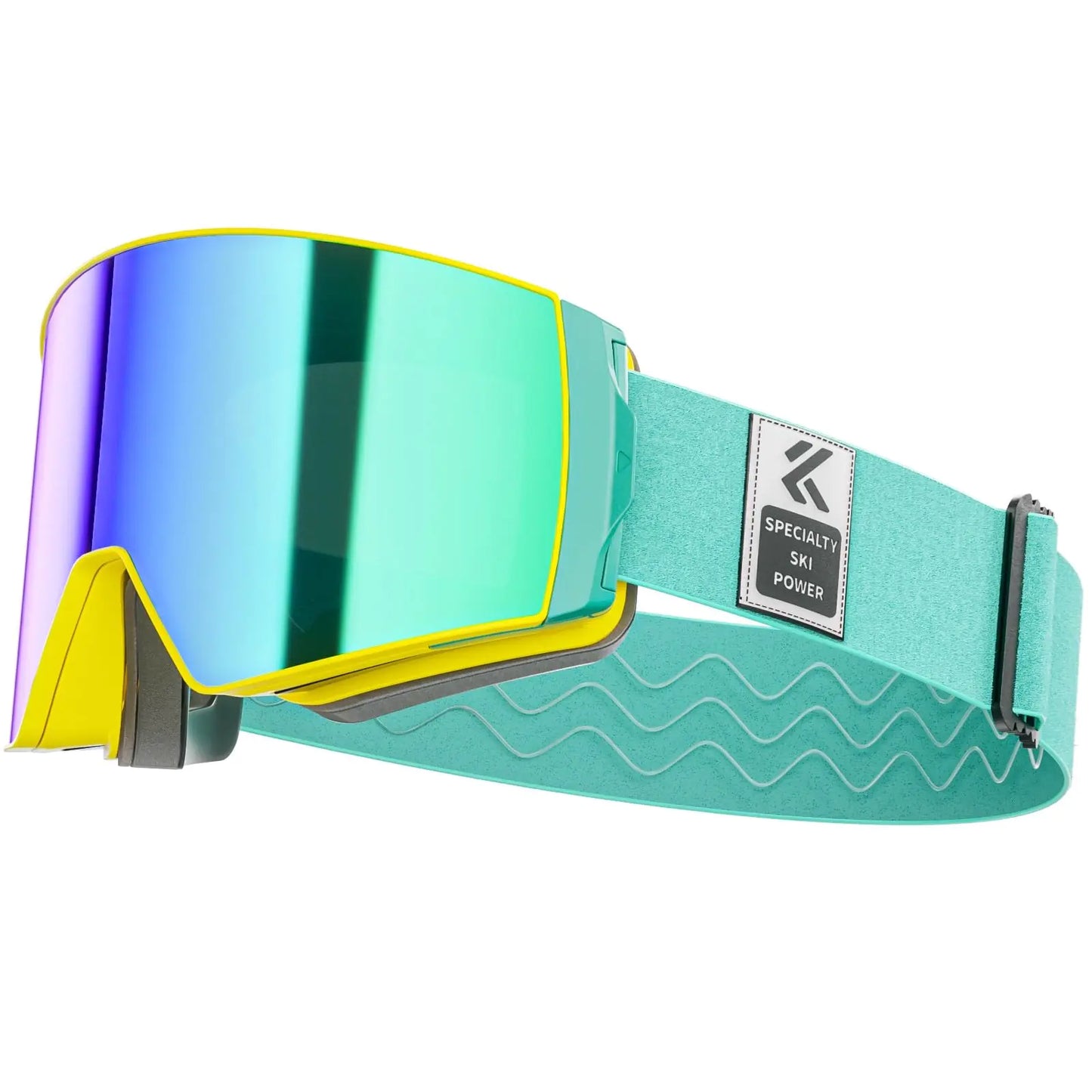 KAPVOE Magnetic Ski Goggles Snow Goggles for Men Women UV400 Protection Anti Fog Snowboard Goggles for Adult Youth