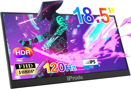 Portable Monitor120hz Portable Gaming Monitor FHD 1080P 18.5 inch Laptop Screen Extender Portable Monitor for Laptop Monitor Extender USB C Portable Screen for Laptop PS5/4 Mac PC Second Monitor