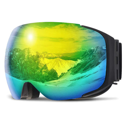 COPOZZ Ski Goggles G2 Magnetic Snowboard Goggles Polarized OTG UV400 Skiing Goggles for Options