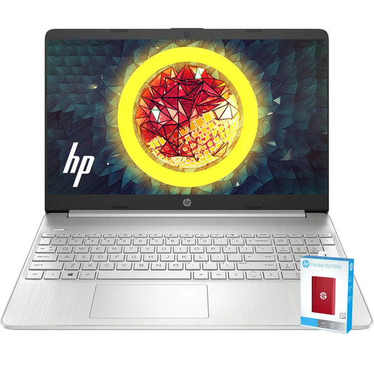 HP New 15.6" Essential Laptop 16GB RAM 1TB SSD(512GB PCIe & P500 500GB External) Intel 4-core Processor Intel UHD Graphics USB Type-C Long Battery Life Windows 11 Home