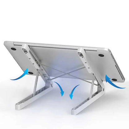 Laptop Stand with Adjustable Height and Cooling Feature