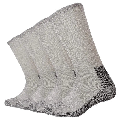 EnerWear 4P Pack Mens Merino Wool Crew Socks(US 10-13 Mix Color)
