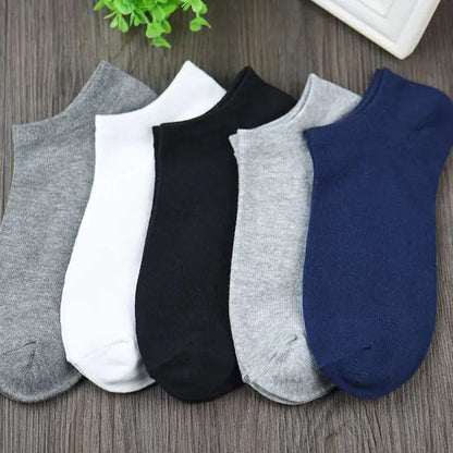 Men's Cotton Casual Low Cut Socks for All Seasons