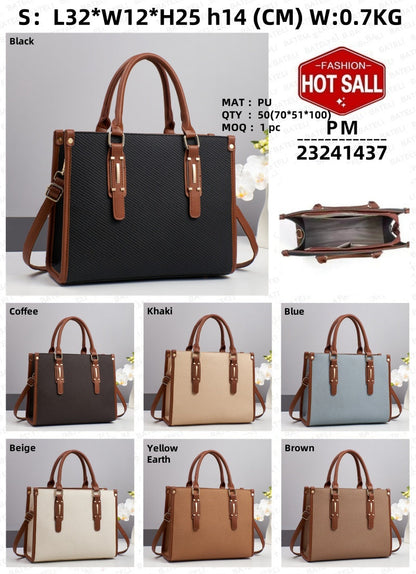 Exquisite Luxury Designer Bag - Women's Tote Shoulder Bags High Quality PU Leather Nylon Lining Open Closure Chain Stylish Trendy