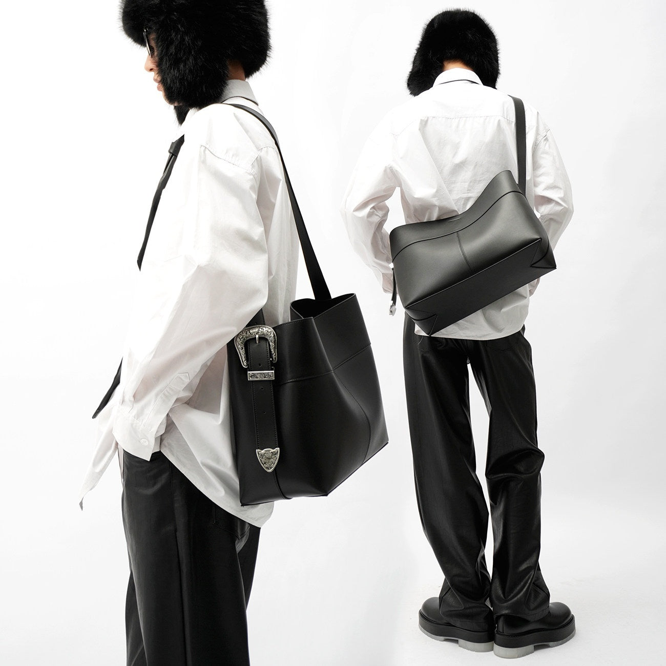 Large Silver Bag For Men A Niche Designer Piece