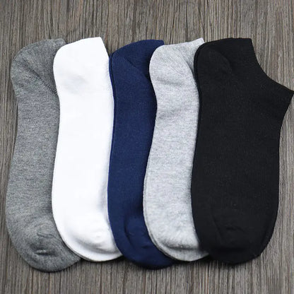 Men's Cotton Casual Low Cut Socks for All Seasons