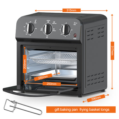Family Size Air Fryer Toaster Oven Combo,13QT,Hot Air Circulation For Healthy Oil-Free Cooking, Multifunctional Convection Contertop Oven, Adjustable Time & Temp Control, Amazon Resale Prohibited