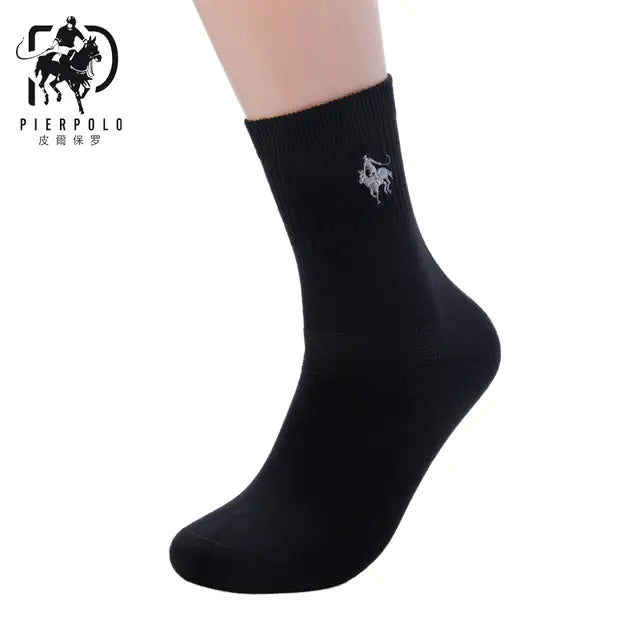High-Quality Men's Casual Cotton Socks - 5 Pairs