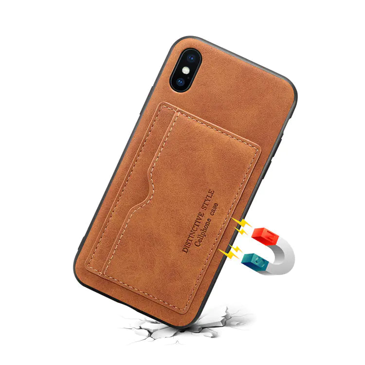 Phone Case, Leather Wallet Case with Card Slots