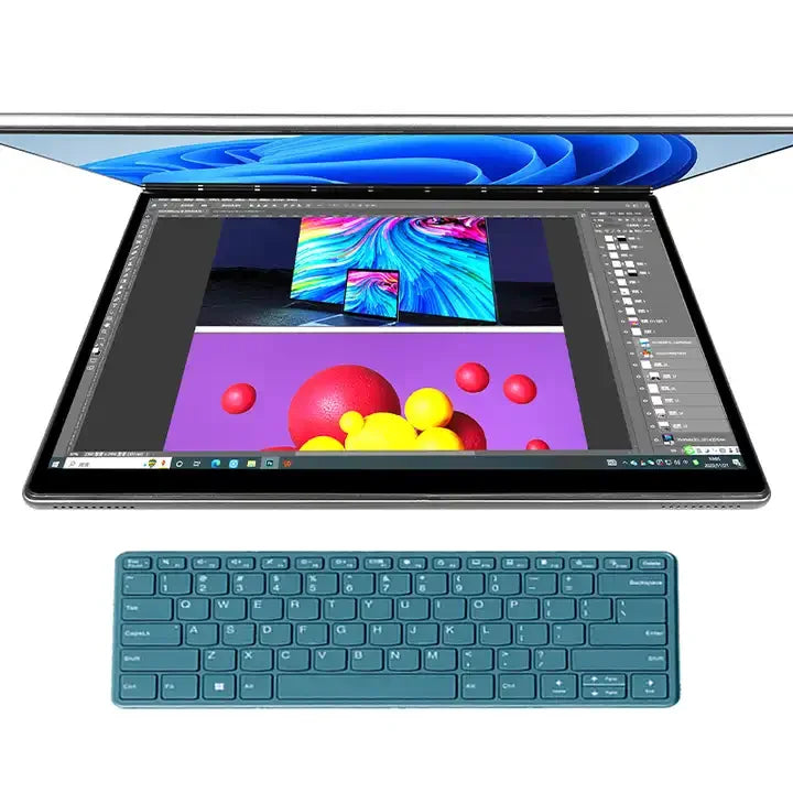 Touch Screen Laptop 2256*1504 Pixels IPS Win 10 Win 11 Slim Portable 13.5+13.5 Inch Dual Screen Laptop Computer For Business