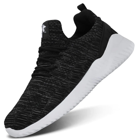 Flysocks Mens Walking Shoes Casual Sneaker A-Black Mix 11