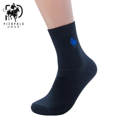 High-Quality Men's Casual Cotton Socks - 5 Pairs