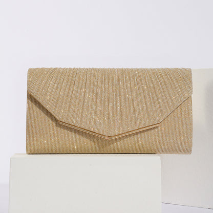 Vintage Womens Evening Clutch With Flap Pillow Bag Socialite Party Banquet Tote